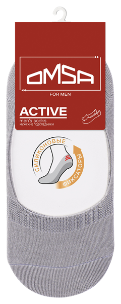 Изображение Подследники мужские размер 45-47 Омса актив 101 гриджио Омса к/у, 1 пара