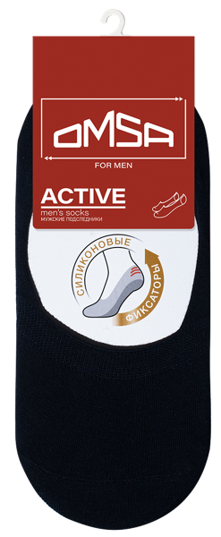 Изображение Подследники мужские размер 45-47 Омса актив 101 блу Омса к/у, 1 пара