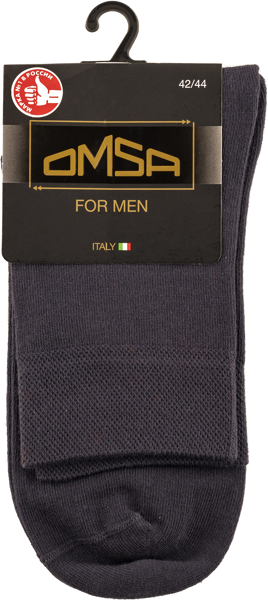 Изображение Носки мужские размер 42-44 Омса классик 202 гриджио скуро Омса к/у, 1 пара