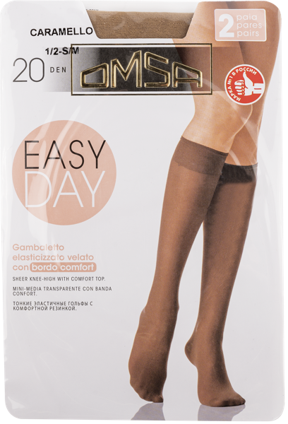 Изображение Гольфы 20 ден размер С/М Омса изи дей карамелло Омса к/у, 2 пары