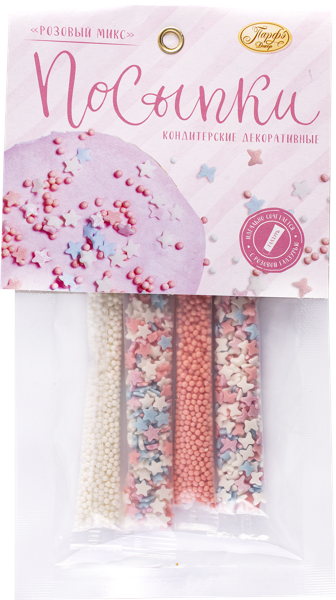 Изображение Посыпка кондитерская Парфэ розовый микс Топ Продукт м/у, 20 г
