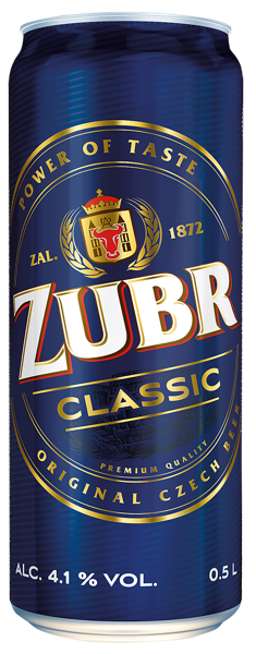 Изображение Пиво светлое Пилс 4,1% Зубр классик Пивовар Зубр ж/б, 0,5 л