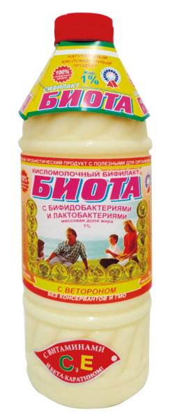 Изображение Бифилакт 1% Биота с ветороном Кубаньтехносервис п/б, 500 мл