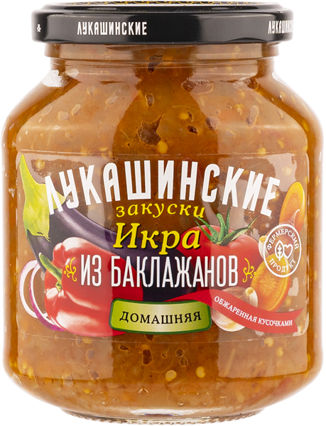 Изображение Икра из баклажанов Лукашинские домашняя Саблина ИП с/б, 340 г