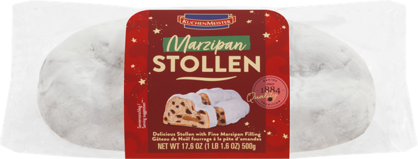 Изображение Кекс марципановый Кюхенмайстер штоллен рождественский Кюхенмайстер м/у, 500 г