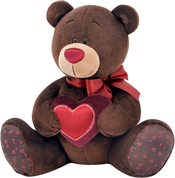 Изображение Мягкая игрушка 15см Чоко милк медведь с красным сердцем Оранж Тойс к/у, 1 шт