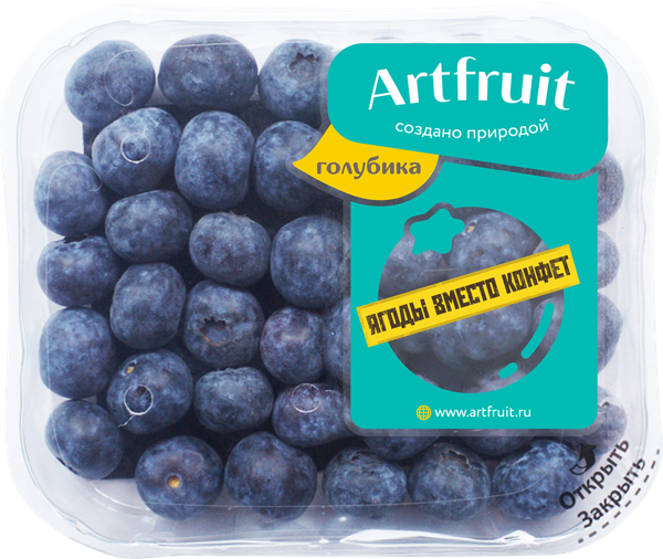 Изображение Ягода Артфрут голубика  лоток, 125 г