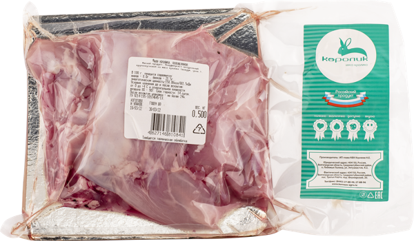 Изображение Мясо охлажденное Кролик КФХ Корнеев филе КФХ Корнеев в/у, 500 г
