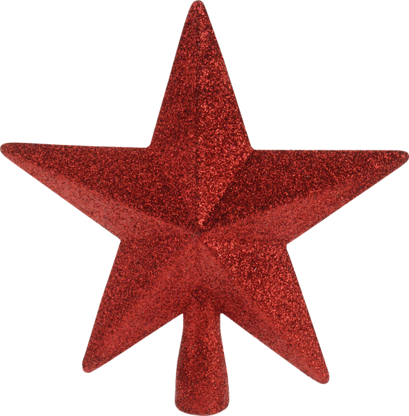 Изображение Верхушка 19см пластик Купман звезда красная Купман Интернэшнл , 1 шт
