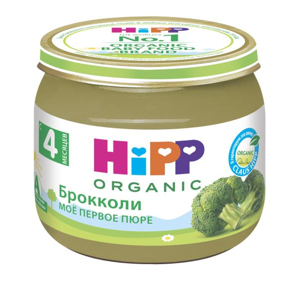 Изображение Пюре овощное с 4 мес Хипп Био брокколи Хипп с/б, 80 г