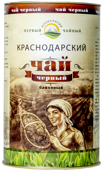 Изображение Чай черный Века Краснодарский ручной сбор Объединение Краснодарский чай туба, 70 г