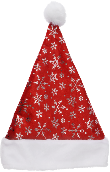 Изображение Колпак 40см полиэстер Купман красный со снежинками Купман Интернэшнл , 1 шт