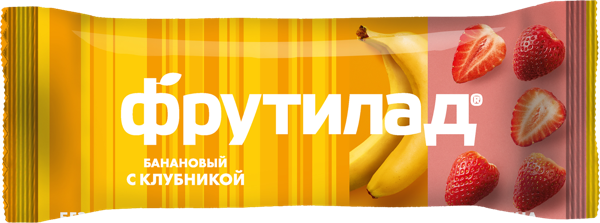 Изображение Батончики фруктово-ягодный Фрутилад банан клубника Белое дерево м/у, 30 г