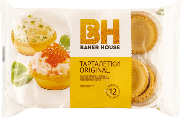 Изображение Тарталетки Бейкер Хаус оригинальные 1*12 Раменский м/у, 180 г