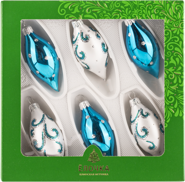 Изображение Набор Омега стекло Ёлочка с 1237 Клинская игрушка к/у, 1 упак