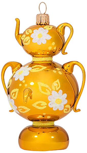 Изображение Ёл укр Самоварчик стекло Ёлочка с64 Клинская игрушка к/у, 1 шт