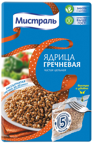 Изображение Крупа гречневая Мистраль 5*80 Мистраль Трейдинг кор, 400 г