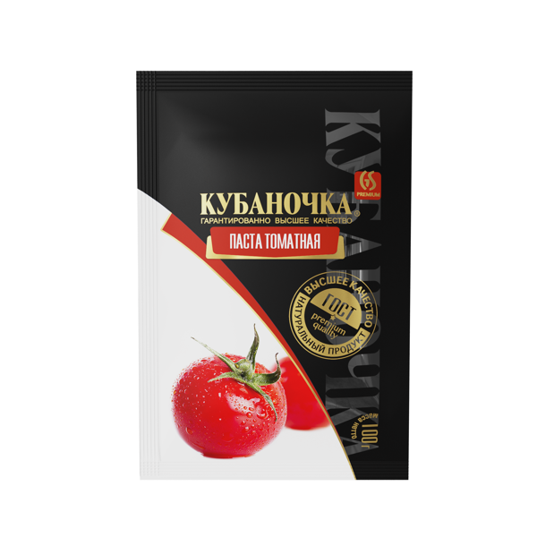 Изображение Томатная паста Кубаночка Гранд Стар м/у, 100 г