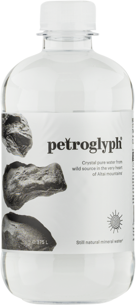 Изображение Вода негаз рН 7,75 Петроглиф питьевая Петроглиф п/б, 0,375 л