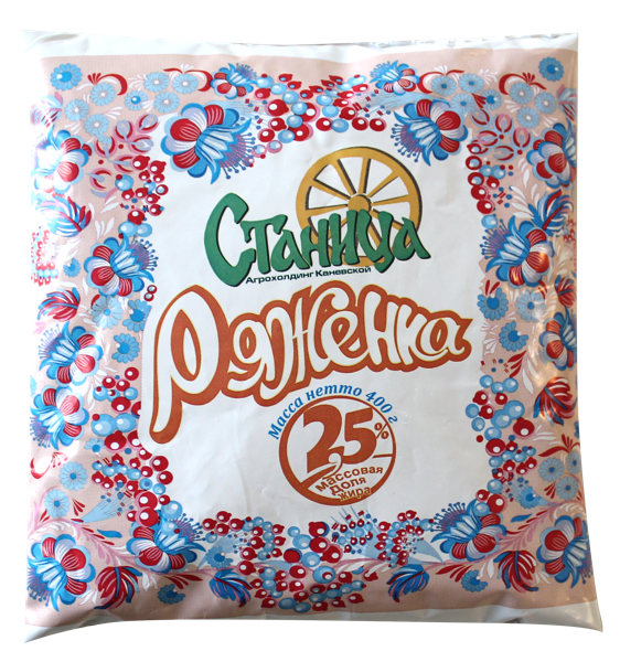 Изображение Ряженка 2,5% Станица Кубанская Станица м/у, 400 мл