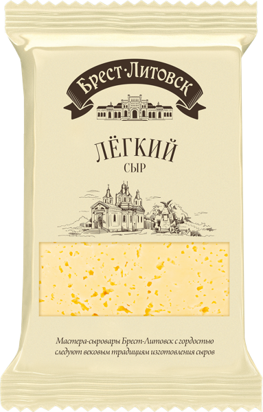 Изображение Сыр 35% Брест-Литовск легкий Савушкин продукт м/у, 200 г