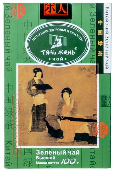 Изображение Чай зеленый Тянь-Жень байховый Гуанси кор, 100 г