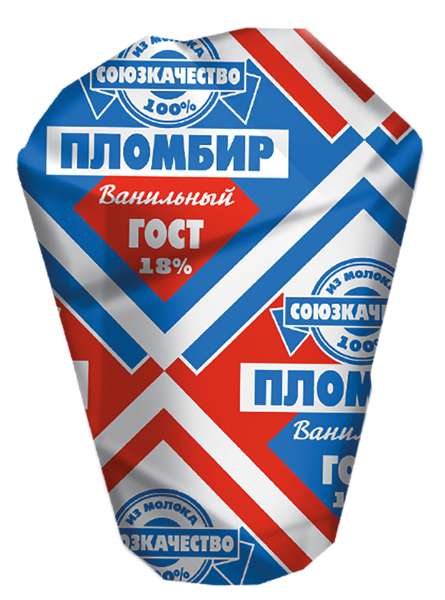 Изображение Мороженое пломбир ваф стакан Союзкачество  б/у, 80 г