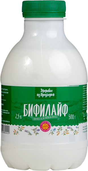 Изображение Бифилайф 2,5% Здоровье из предгорья Абинский МЗ п/б, 500 мл