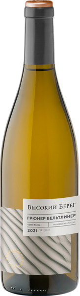 Изображение Вино белое сухое стиль №1 Грюнер Анапский ЗГУ высокий берег Кубань Вино с/б, 0,75 л