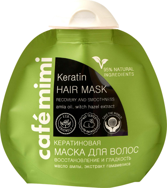 Изображение Маска для поврежденных волос Кафе мими восстановление гладкость ДизайнСоап м/у, 100 мл