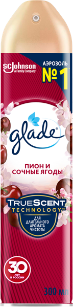 Изображение Освежитель воздуха Глейд пион и сочные ягоды Эс Си Джонсон ж/б, 300 мл
