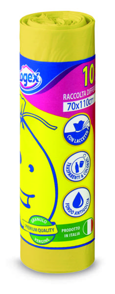 Изображение Мешки для мусора 120л Лоджекс фиолетовые Сисма м/у, 10 шт