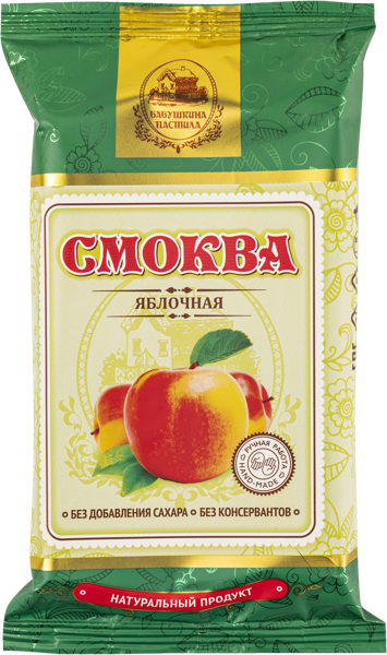 Изображение Смоква без сахара Бабушкина пастила яблочная Белевская пастила м/у, 50 г