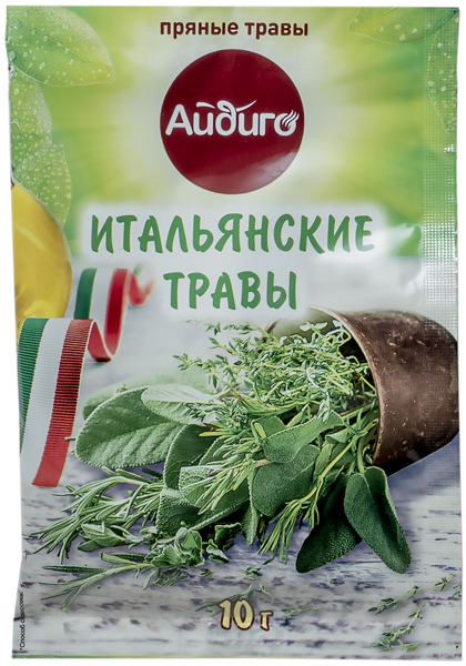 Изображение Приправа Айдиго итальянские травы Айдиго м/у, 10 г