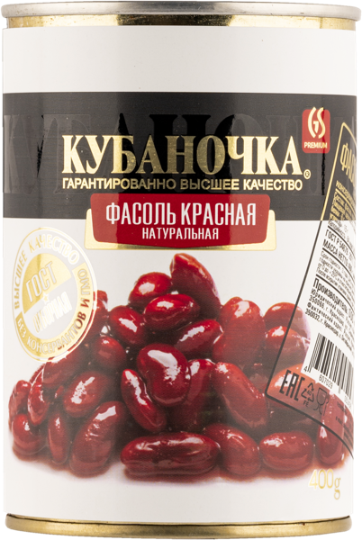 Изображение Фасоль красная Кубаночка Гранд Стар ж/б, 400 г