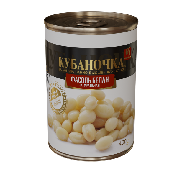 Изображение Фасоль белая Кубаночка Гранд Стар ж/б, 400 г