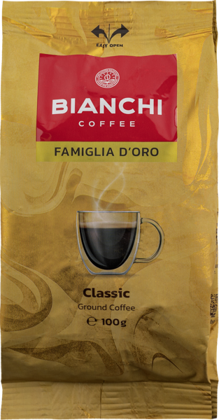 Изображение Кофе молотый Бианчи голд Бианчи Кофе м/у, 100 г