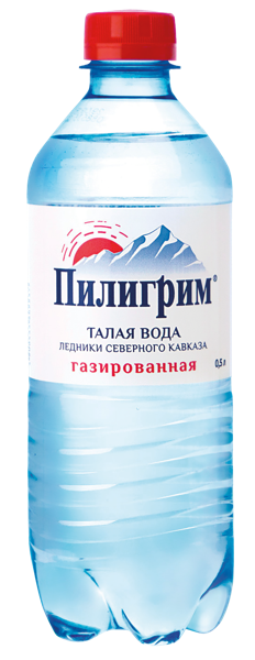 Изображение Вода газ рН 7,63 Пилигрим питьевая Меркурий п/б, 0,5 л