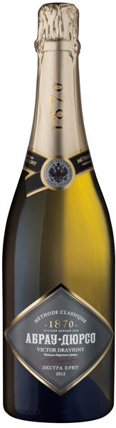 Изображение Вино игристое белое экстра брют Абрау Дюрсо Премиум ЗГУ виктор дравиньи Абрау Дюрсо с/б, 0,75 л