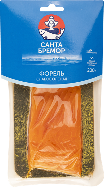 Изображение Рыба с/с Санта Бремор форель филе-кусок Санта Бремор СП в/у, 200 г