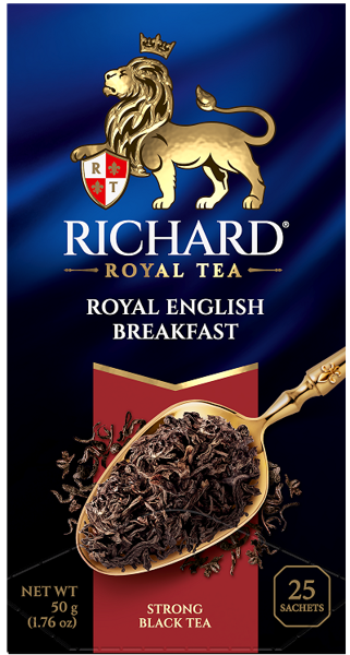 Изображение Чай черный в пакетиках Ричард английский завтрак Компания Май кор, 25*2 г