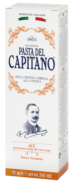 Изображение Зубная паста комплесн защита Дель капитано 1905 витамины АСЕ Фармасьютичи к/у, 75 мл