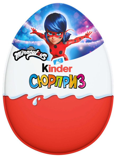 Изображение Шоколад яйцо с фигуркой Киндер Сюрприз леди баг макси Ферреро м/у, 220 г