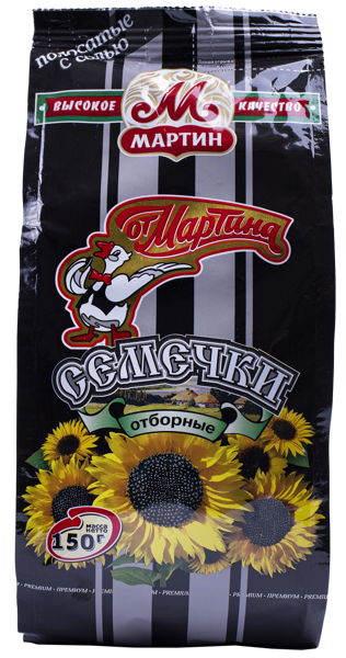 Изображение Семечки подсолнечника От Мартина полосатые с солью Мартин м/у, 150 г
