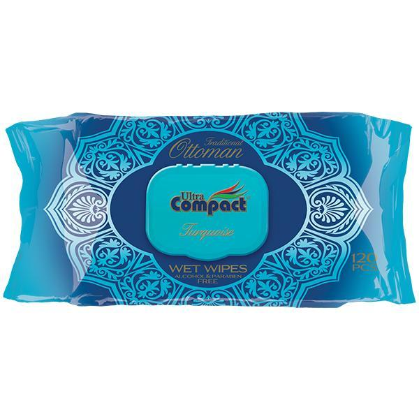 Изображение Салфетки влажные для рук Ультра компакт османская бирюза Арсан Кимья м/у, 120 шт