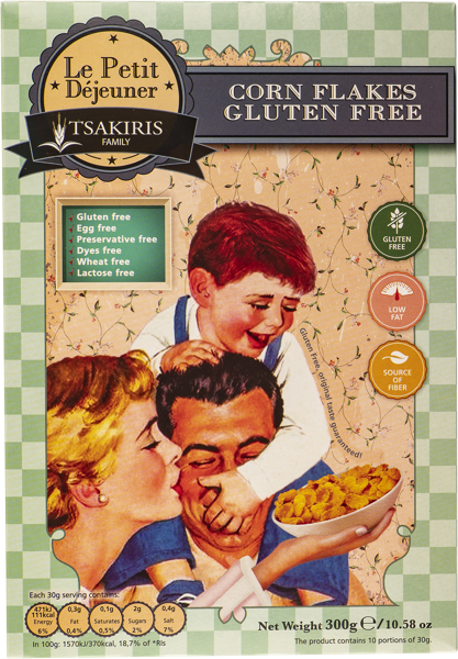 Изображение Хлопья Ле Пети Дежени без глютена Тсакирис Фэмели кор, 300 г