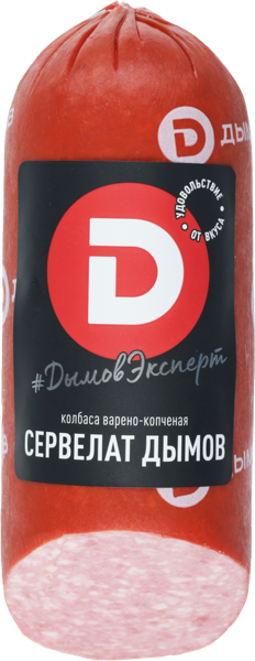 Изображение Колбаса варено-копченая Дымов сервелат Дымовское КП в/у, 330 г