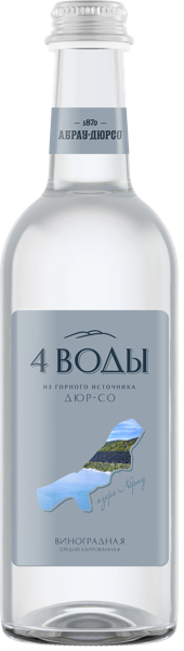 Изображение Вода газ рН 5,5 4 Воды питьевая виноград Абрау Дюрсо с/б, 0,375 л