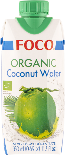 Изображение Напиток без сахара негаз Фоко кокосовая вода органик Вьетворлд КО ЛТД т/п, 0,33 л