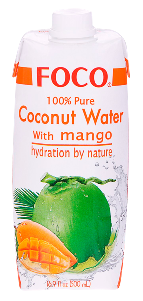 Изображение Напиток с манго негаз Фоко кокосовая вода без сахара Вьетворлд КО ЛТД т/п, 0,33 л